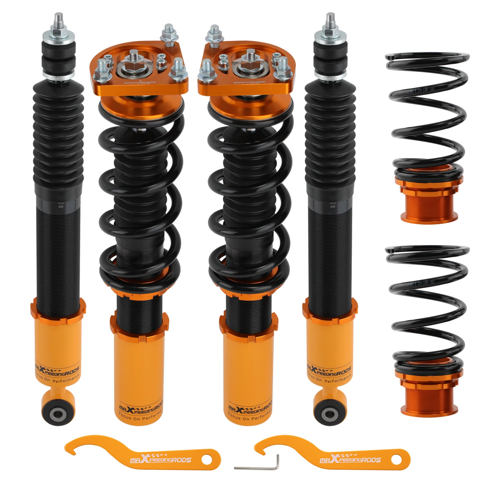 Coilovers for Ford Mustang 1994-2004, Ride Height Adjustable Coilovers Suspension Kit, for Ford Mustang Base/GT SN95