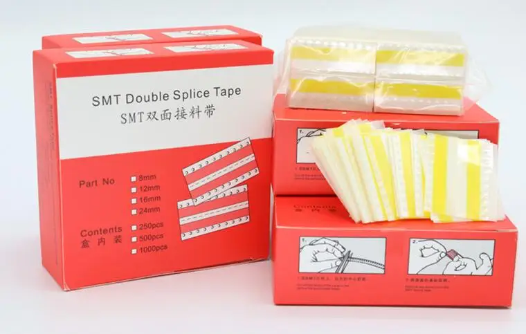 8mm 12mm 16mm 24mm SMT double splice tape Double Face Rectangular Splice Tape Film Joining Splicing Tape Using Rest Components