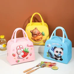 Lunch Box for Girl Cartoon Lunch Bags for Kid Student Bring Lunch Bags with Meals Handheld Bento Bag Kid Insulated Box Bag