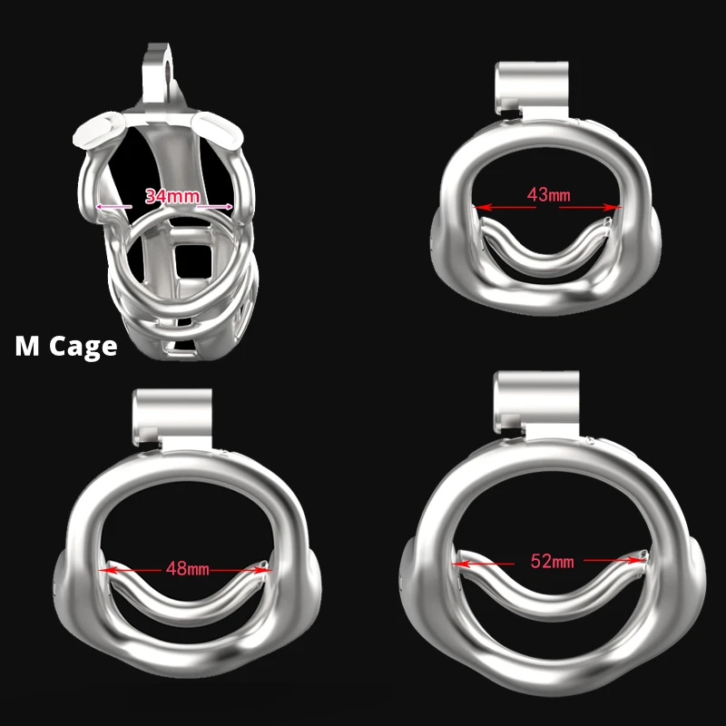 Extreme Bondage Stainless Steel Male Cock Cage Trumpet Penis Chastity Device Removable inner Tube Adult Sex Toys