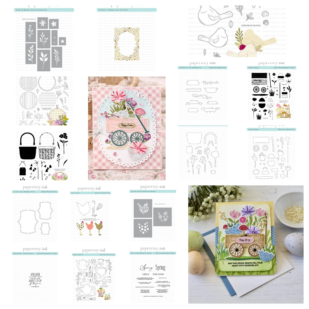 

2026 New Basket of Blooms Stencil And Stamps Scrapbook Diary Decoration Embossing Template DIY Greeting Card Handmade Arrive