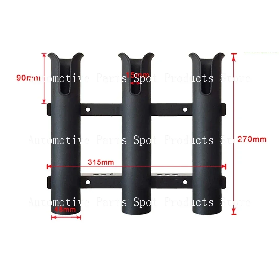 Marine Boat Yacht Kayak Fishing Vertical 3 Link Rod Holder Organiser Pole Tube Mount Bracket Socket Rack Lure Pliers Storage