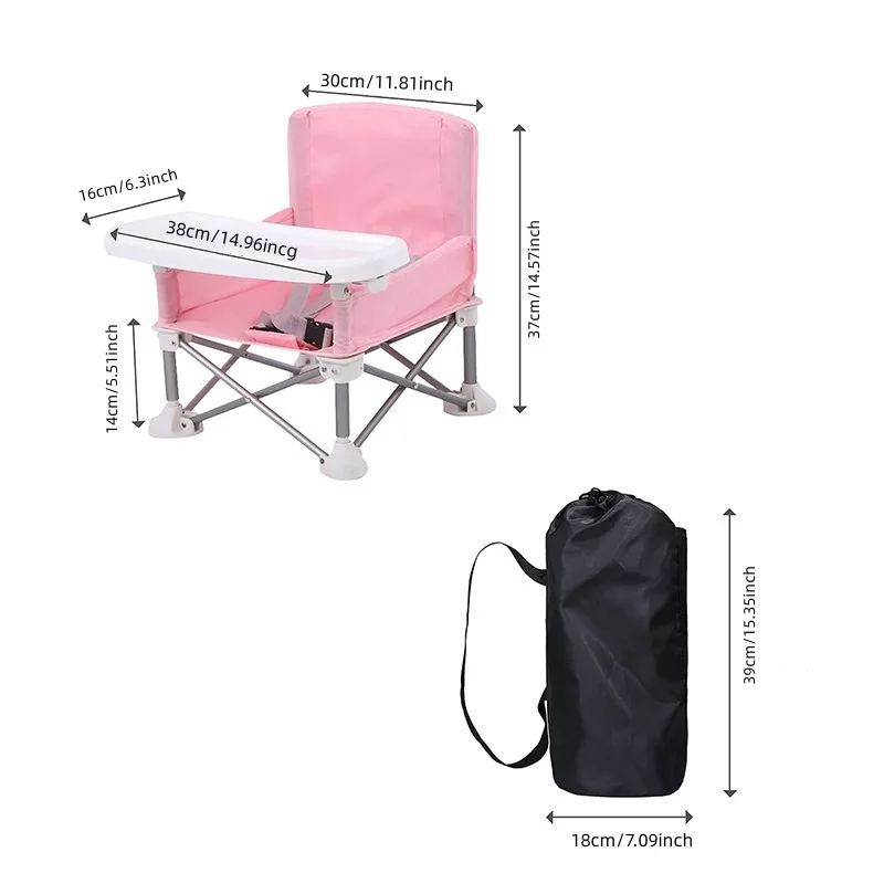 Baby Booster Seat Dining Chair Portable Travel Folding Kids With Feeding Chair Outdoor Beach Seat Baby Furniture Supplies New