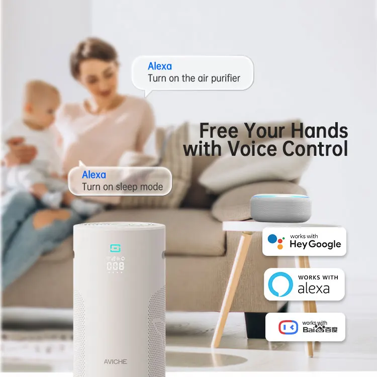 Smart Hepa Filter negative ion air cleaner electric household air purifier