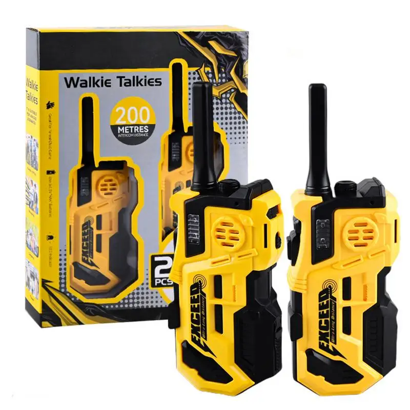 Walkie Talkies For Kids Toy Walkie Talkies Handheld Long-Range Small Walkie Talkie 2 Pcs Toddler Toys Camping Games Wireless