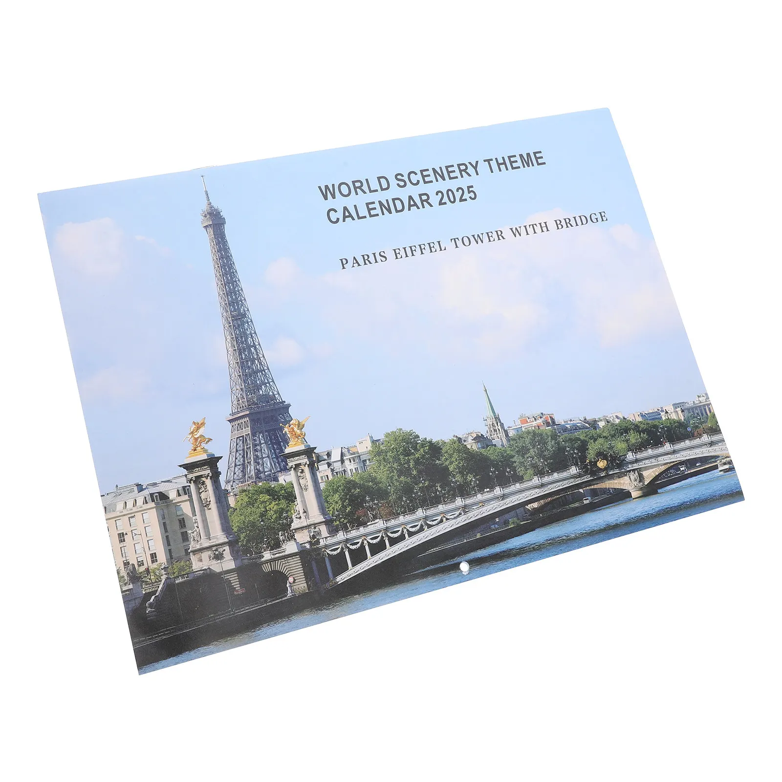 

2025 Yearly Wall Landmarks Scenery 12 Months Monthly Overview Past Future Reference Sturdy Inkproof Paper Family