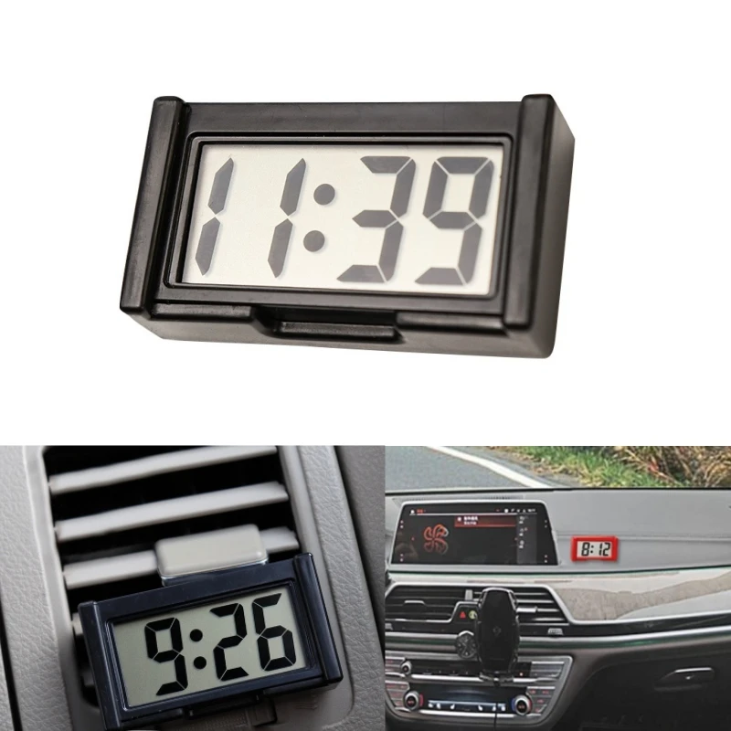 1 PCS Creative Mini Clock Can Carry Simple Students Children Quiet Desktop Clock Electronic Car Clock Household Home Decoration