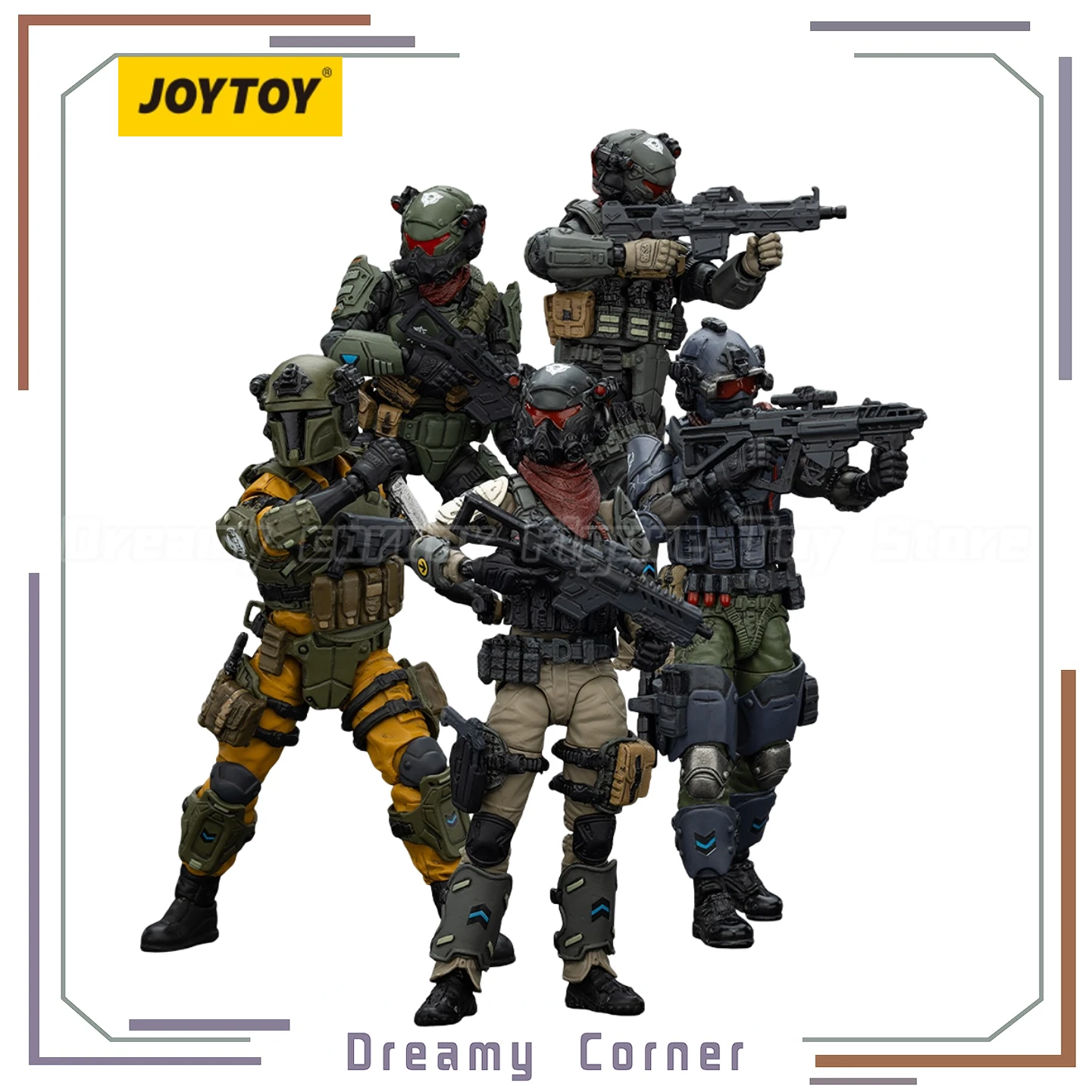 

【In stock】JOYTOY Stellar Scar Assault Team Darksilicon Firesulfur Gravelgold Titanite Ghostmanganese 1/18 Action Figure Toys