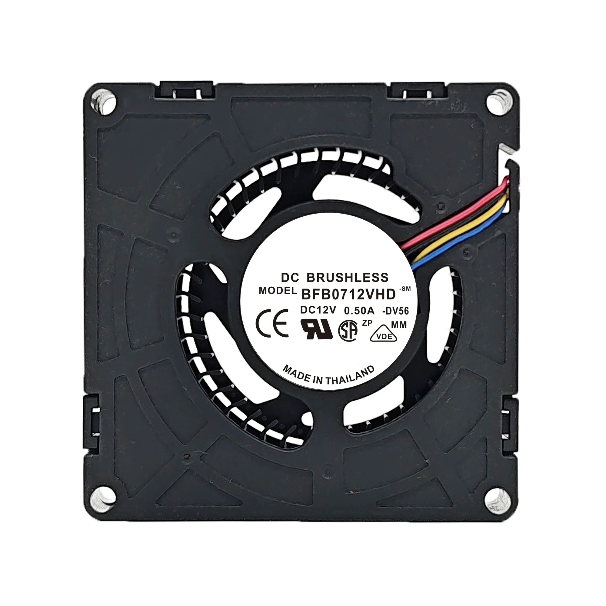 

Вентилятор охлаждения BFB0712VHD DC 12 В 0,50 А 6,0 Вт 6500 об/мин 7 см 7015 70X70X15 мм 2-проводной 4-проводной