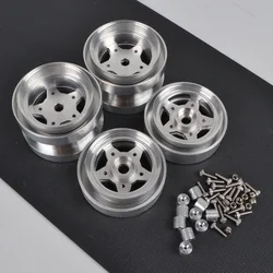 Aluminum Alloy Beadlock Wheel Rim Hub for Tamiya Frog Sand Scorcher Grasshopper Super Champ 1/10 RC Buggy Car Upgrade parts