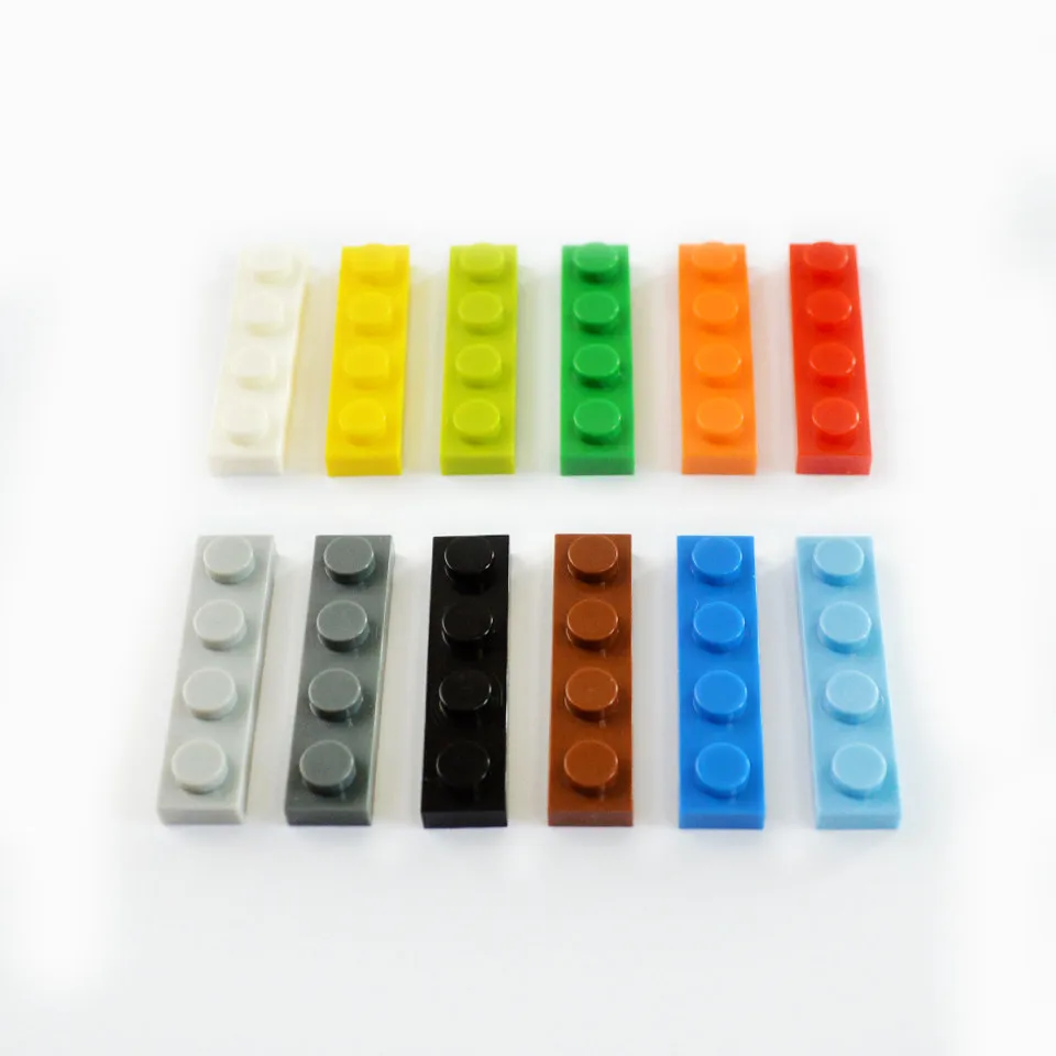 1 Pcs Buildings Blocks 3710 Plate 1 x 4 Brick Collections Bulk Modular GBC Toy For High-Tech MOC Set