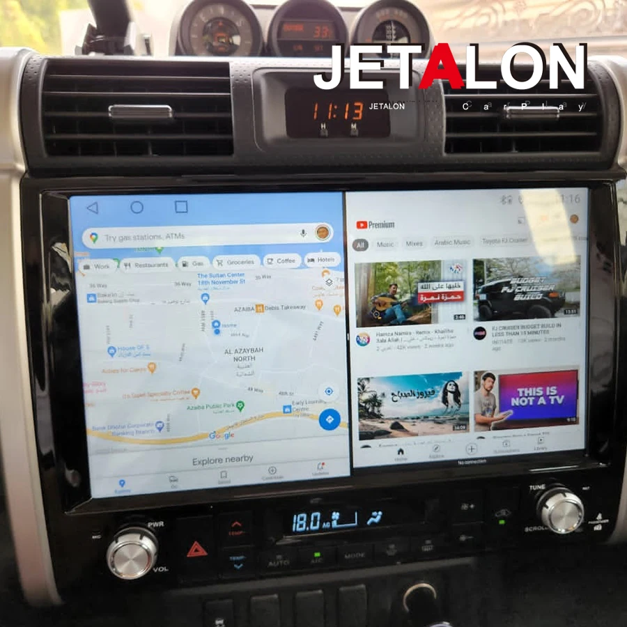 

Автомобильный радиоприемник Navirider Carplay для Toyota FJ Cruiser 2007-2012 Android 13, мультимедийный плеер с сенсорным экраном, GPS-навигация, стерео 4G
