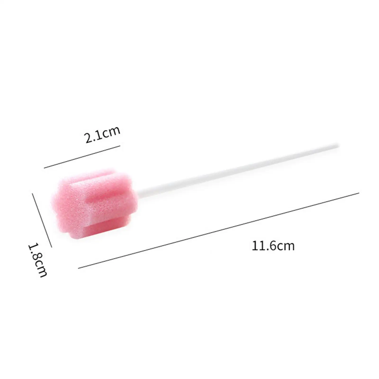 100Pcs Teeth Cleaning Sponge Portable Disposable Oral Care Sponge Swab for Tongues Coating Oral Cleaning Bad Breath  Breath