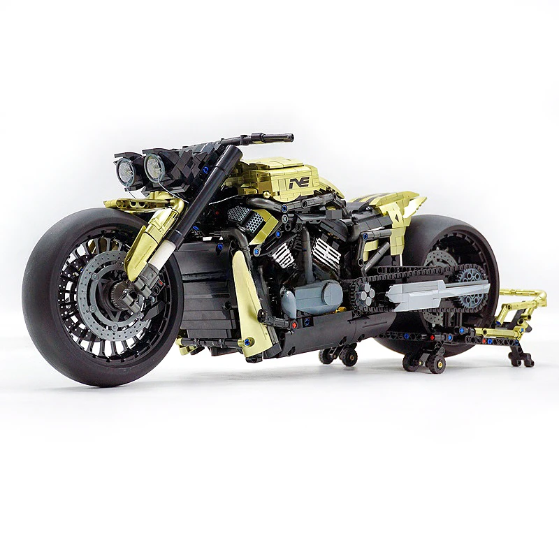 ทางเทคนิค 672110 City รถจักรยานยนต์ Harleyed กีฬารถ Building Block 1:5 มอเตอร์ไซด์ Supercar อิฐ DIY ของเล่น Chrismas ของขวัญเด็ก
