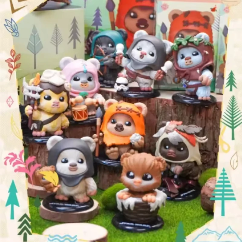 Caja ciega Star Wars Ewok COSBI, adornos hechos a mano, minifiguras, caja sorpresa, modelo decorativo, juguetes, periféricos de animé, regalos de vacaciones