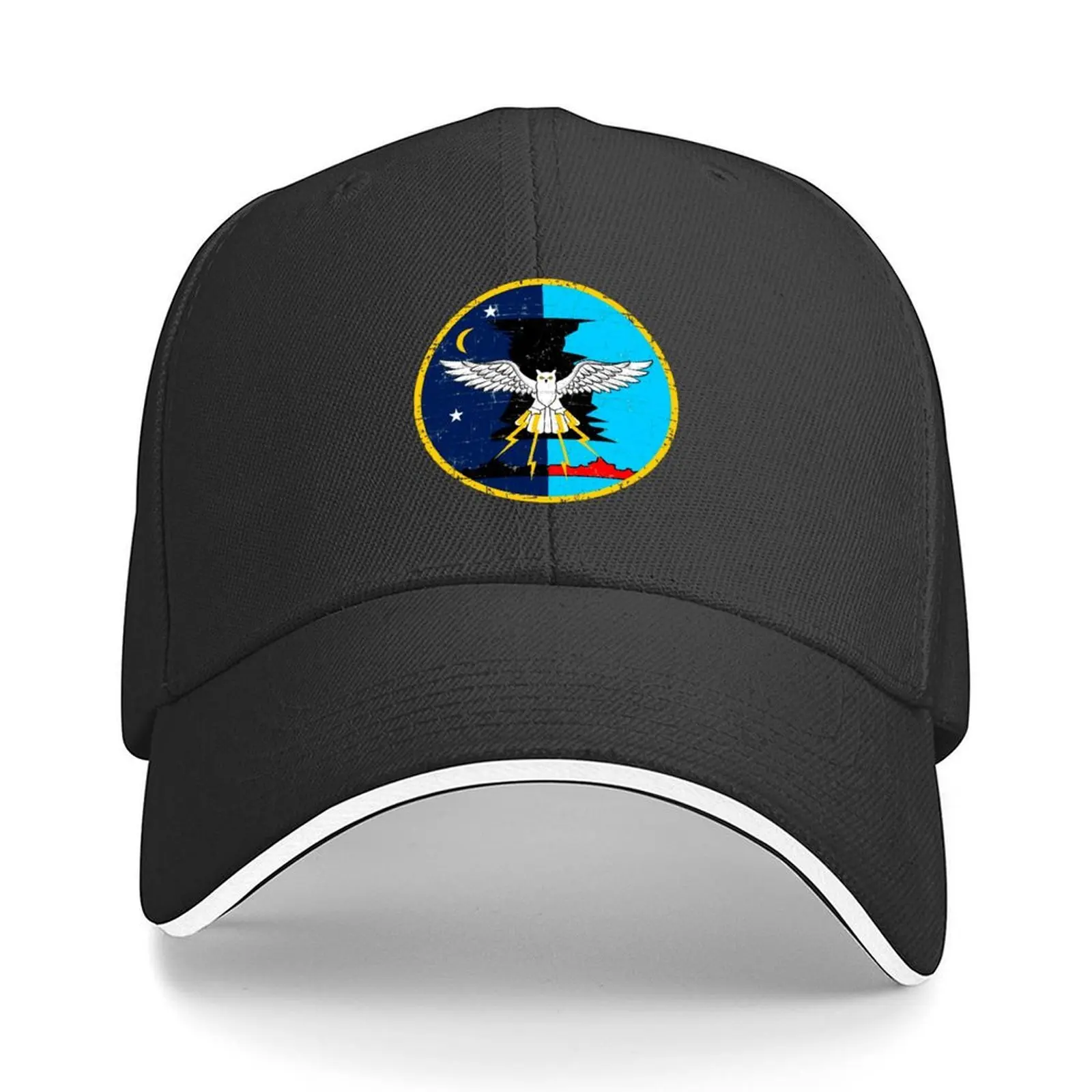 

VMF - 513 Flying Nightmares USMC Attack Squadron Roundel Patch - Grunge Style Baseball Cap Fishing cap Hat men Male Women's