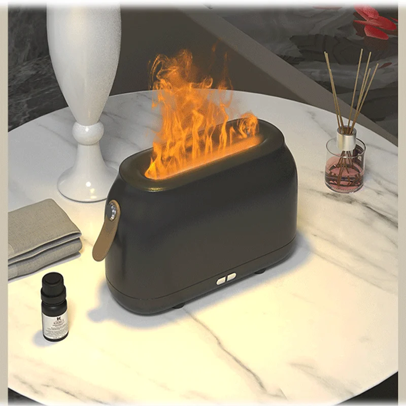 Large Flame Air Humidifier usb Essential Oil Diffuser Ultrasonic Cool Mist Maker Fogger Humidificador LED Lamp Aroma Diffuser