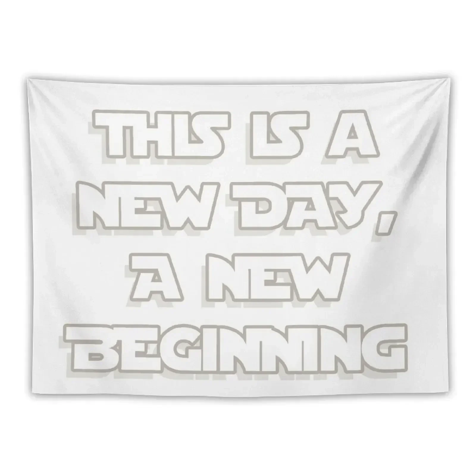 

This is a new day, a new beginning Tapestry Aesthetic Room Decor Korean Tapete For The Wall Bathroom Decor Tapestry