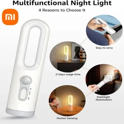 Xiaomi LED Motion Sensor Night Light 2 in 1 Portable Flashlight with Dusk to Dawn Sensor for Bedroom, Bathroom, Reading, Camping