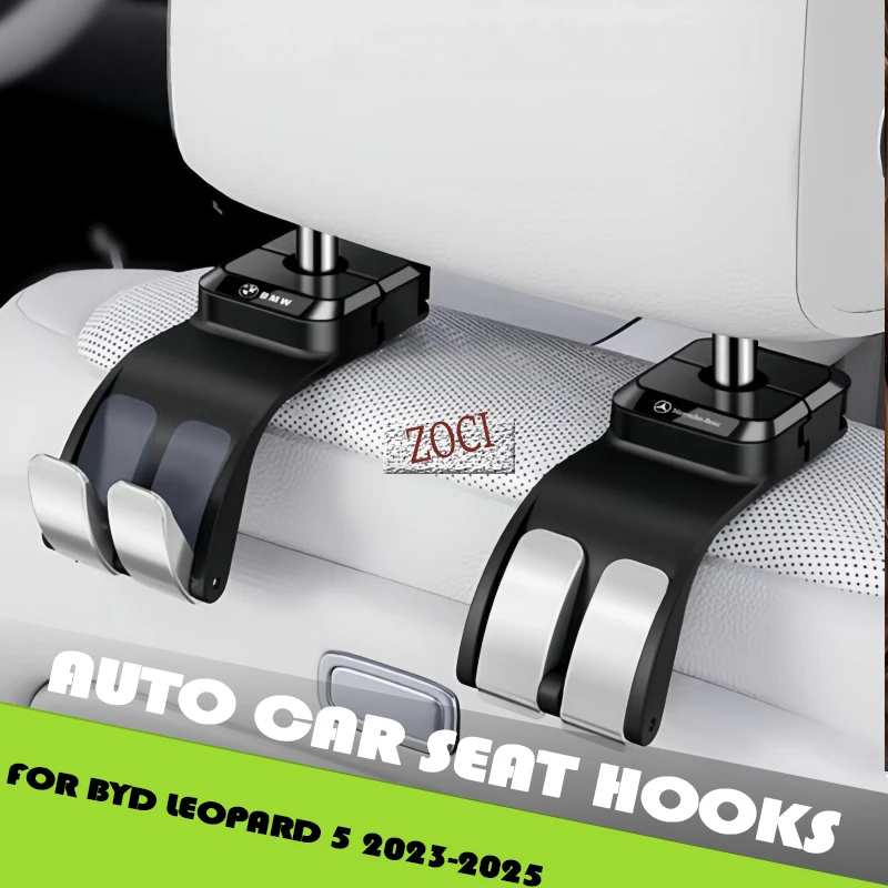 Fit for BYD Leopard 5 2023-2025 Modified Hidden Rear Seat Hooks Car Interior Upgrade Parts Auto Car Seat Hooks