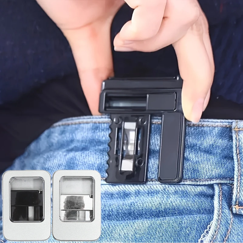 Multi-Function Removable Waist Closing Jeans Pants Button Tool Adjustment Belt Buckle Folding Telescopic Waist Clip Waist Buckle