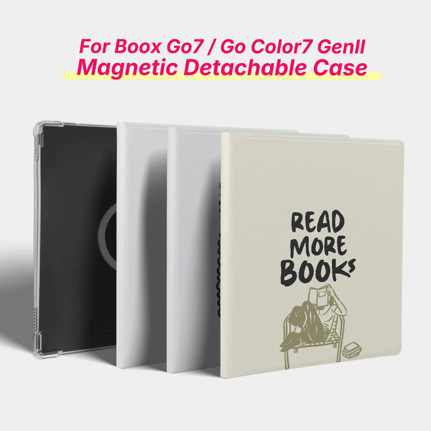 Murmole Hand-Drawn Illustration Case Cover suit for Boox Go7 Go Color7 GenII Go Color7 Leaf3 Leaf2 7