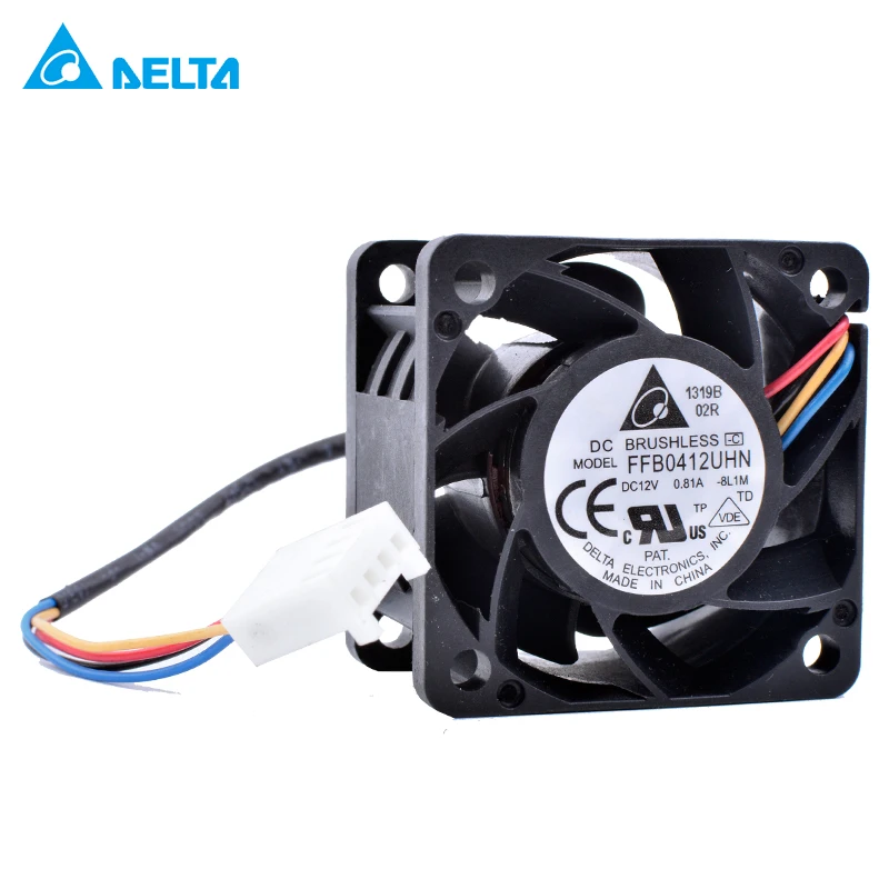 FFB0412UHN 4cm 4028 40x40x28mm 12V 0.81A Double ball bearing 4-wire 4pin PWM air volume server power cooling fan