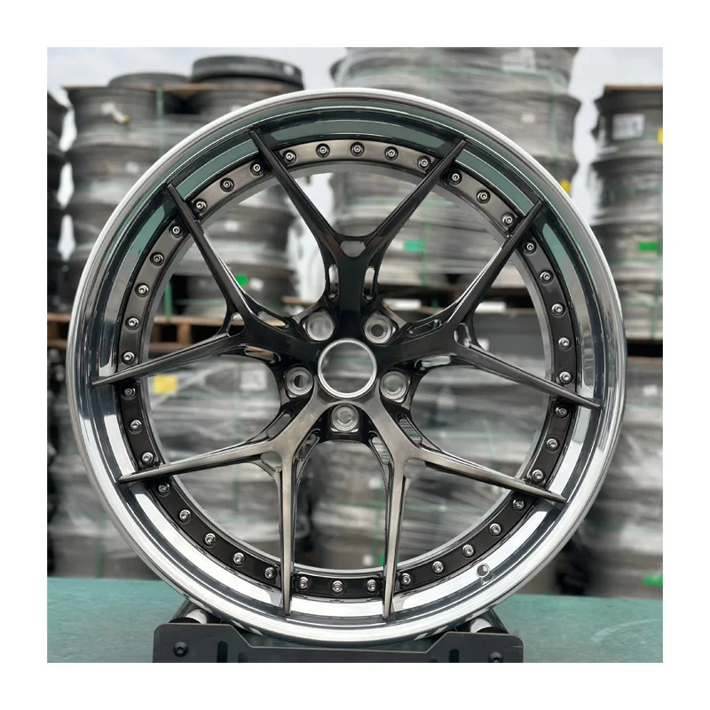 

GVICHN forged passenger car wheels 19 20 21 22 24 inch 6061-T6 alloy racing car wheel custom polished lip 2 piece wheel rims