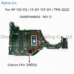DA00P5MB6D0 For HP 15-DY 15s-FR 15S-FQ Laptop Motherboard With Intel 5405U CPU TPN-Q222 100% Full Tested