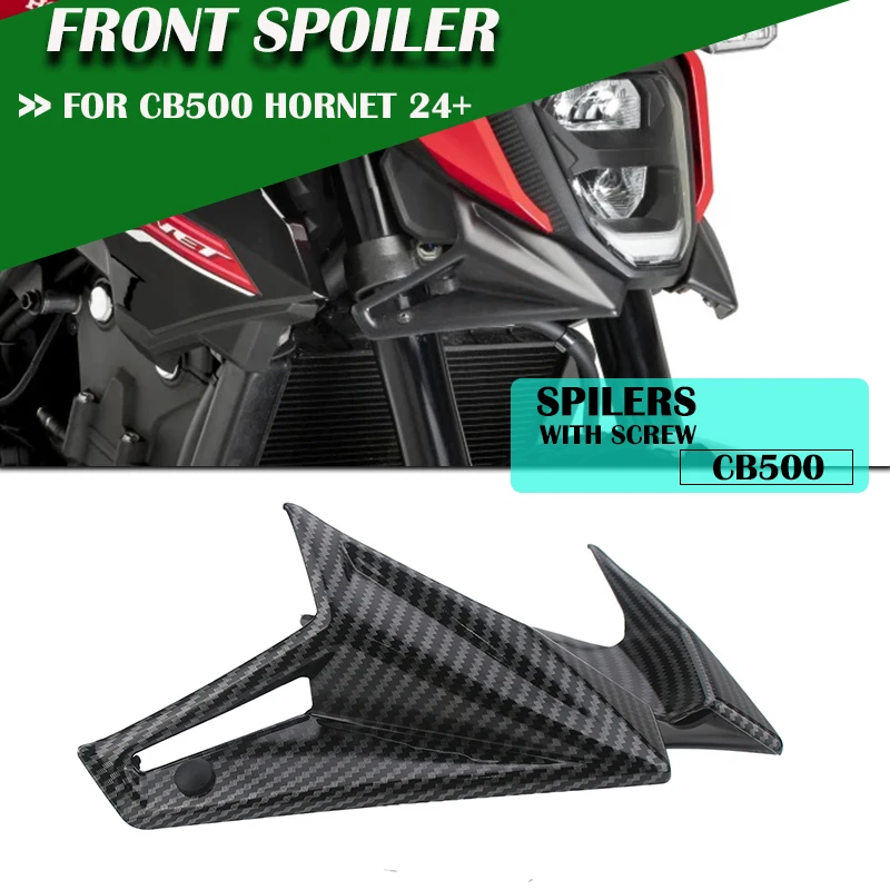

Для Honda CB500 Hornet CB 500 2024 2025 мотоцикла, переднее крыло, спойлер, прижимная сила, голый аэродинамический обтекатель, крылышки