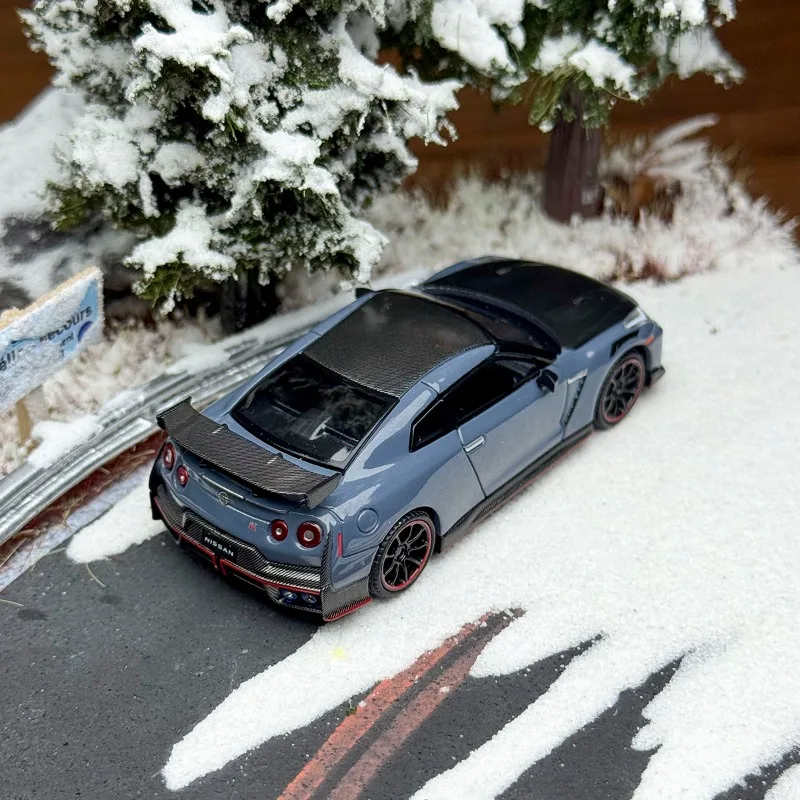 รถของเล่น MINIGT 1/64 รุ่น GT-R R35 ปี 2024 ผลิตจากโลหะผสม แบบหล่อขึ้นรูป ของขวัญ