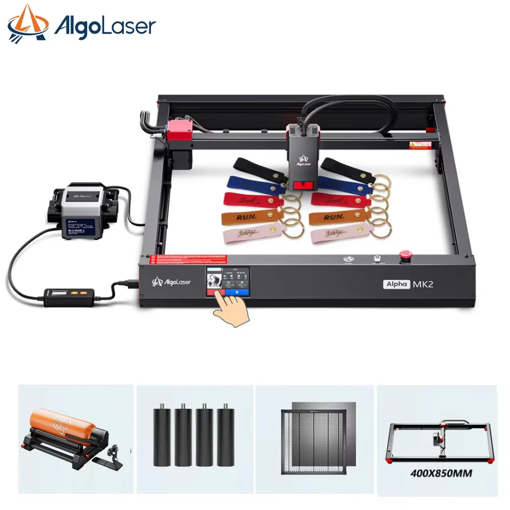 Algolaser AlgoOS MK2 Table Laser Engraver Wood Laser 140W Cutter Air Assist Woodworking DIY Tools Laser Engraving Cutter Machine