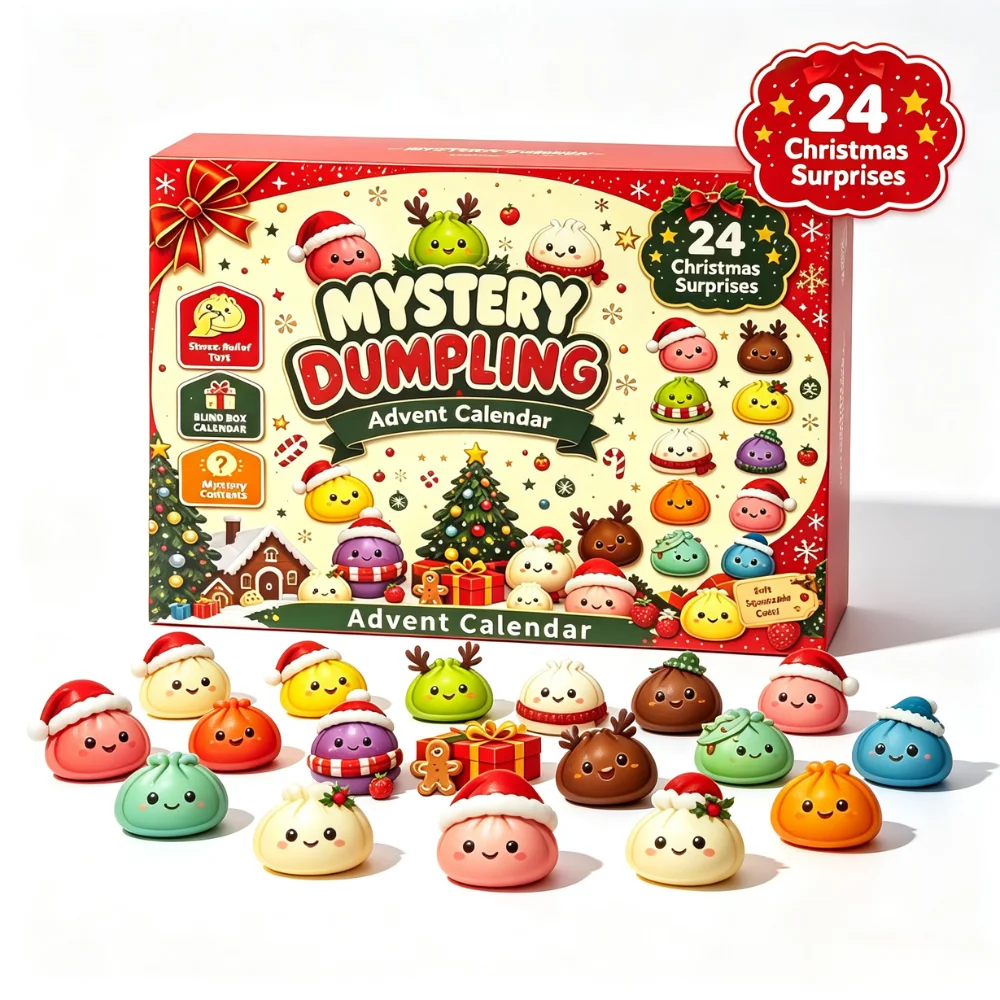24-Tage-Weihnachts-Adventskalender-Geschenkset mit Weihnachtskugeln, Weihnachts-Countdown-Ornamente, Tischdekoration, festliche Partygeschenke #