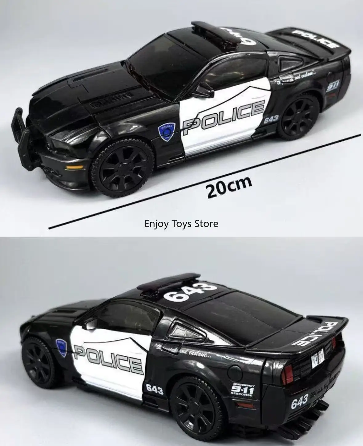 

In Stock Model Commune Deformation Toys XP15 Roadblock Alloy Version Police Car Children Boy Car Robot Spot Stock