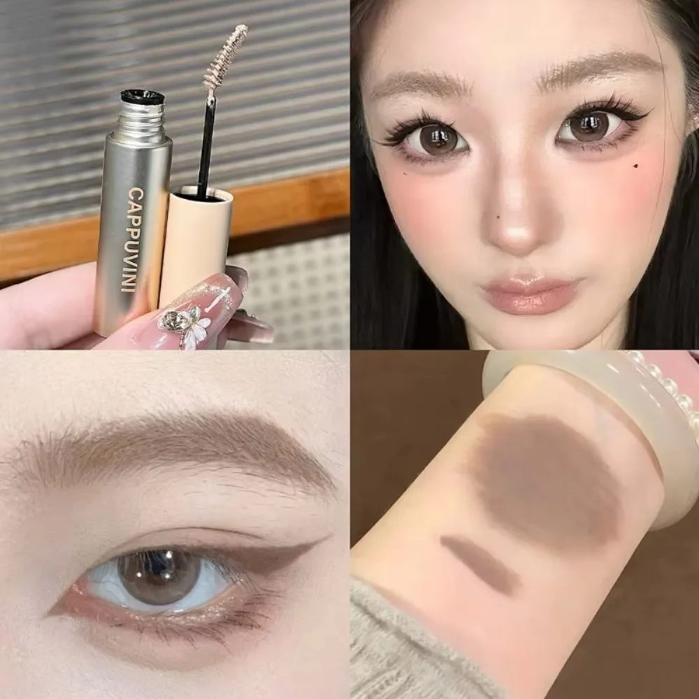 New Mist Velvet Eyebrow Dyeing Cream Pink Brown Color Long Lasting Brow Tint Sweatproof Light Color Eyebrow Enhancer Brow Makeup