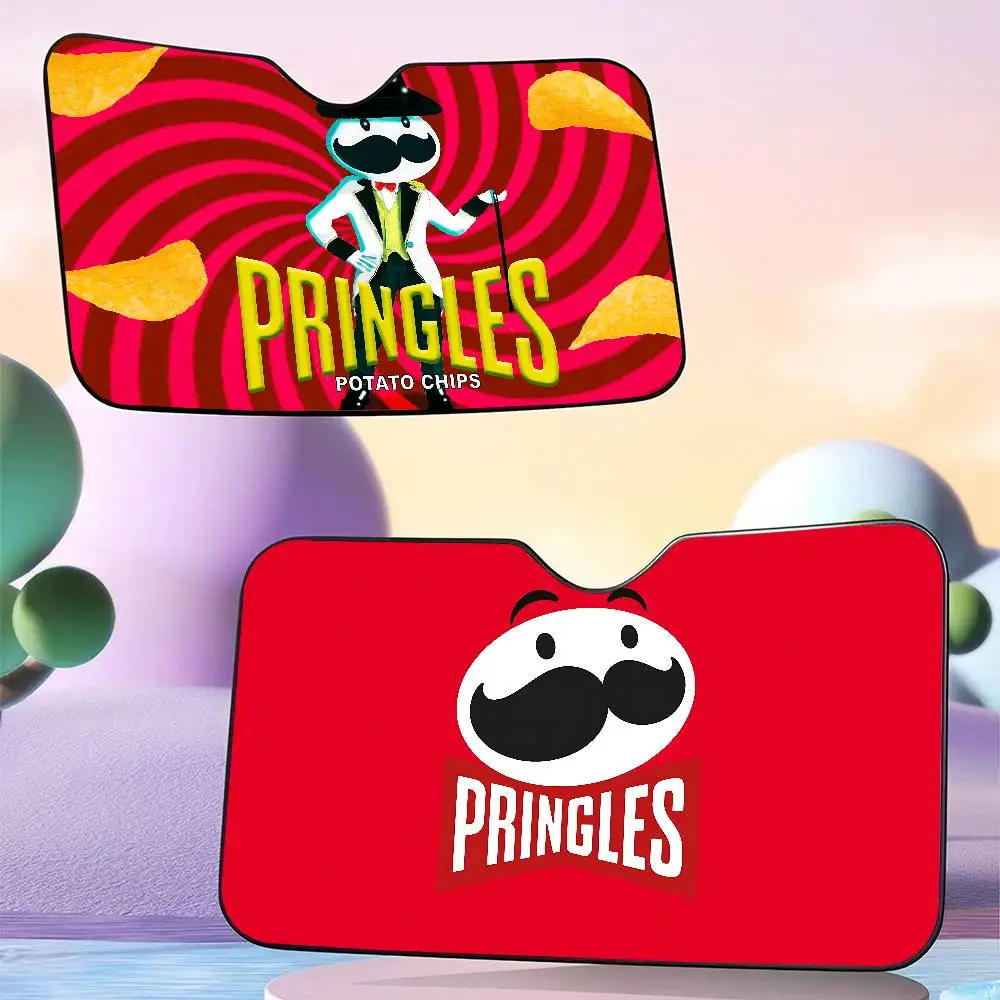 

Солнцезащитный козырек на лобовое стекло Fashion P-Pringles L-LLC, 3D-пленка, клетчатый узор, подарок, новинка, для автомобиля, 70x130 см, защита от солнца