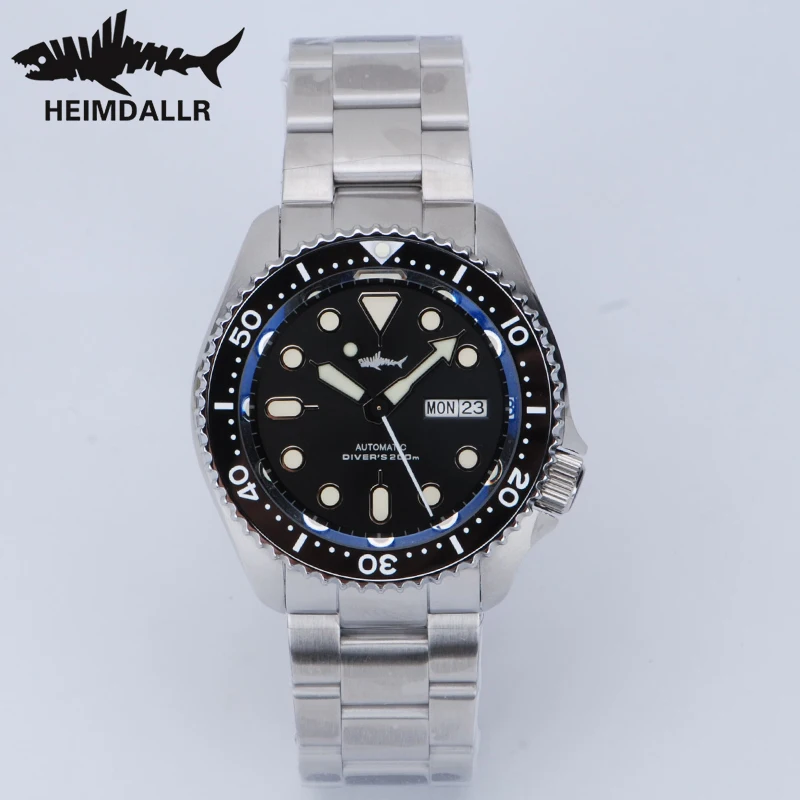 HEIMDALLR New V2 Skx007 Men Watch Ceramic Bezel 200M Waterproof Sapphire NH36 Movement Automatic Mechanical Dive Watch for Men