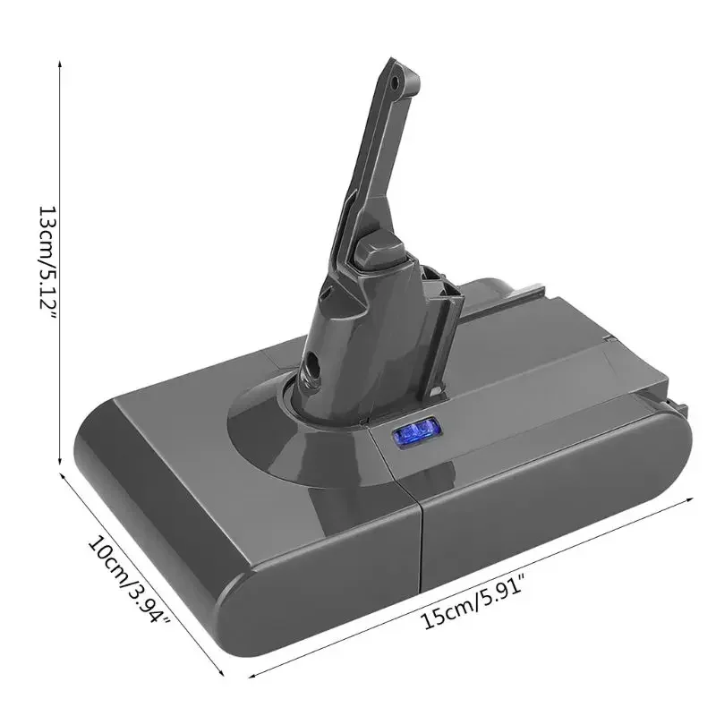 Imagem -04 - Aspiradores de Li-ion Recarregáveis 98000mah 21.6 v Alta Capacidade Compatível com Dyson v8 Absolut Fluffy Nível Novo 2023