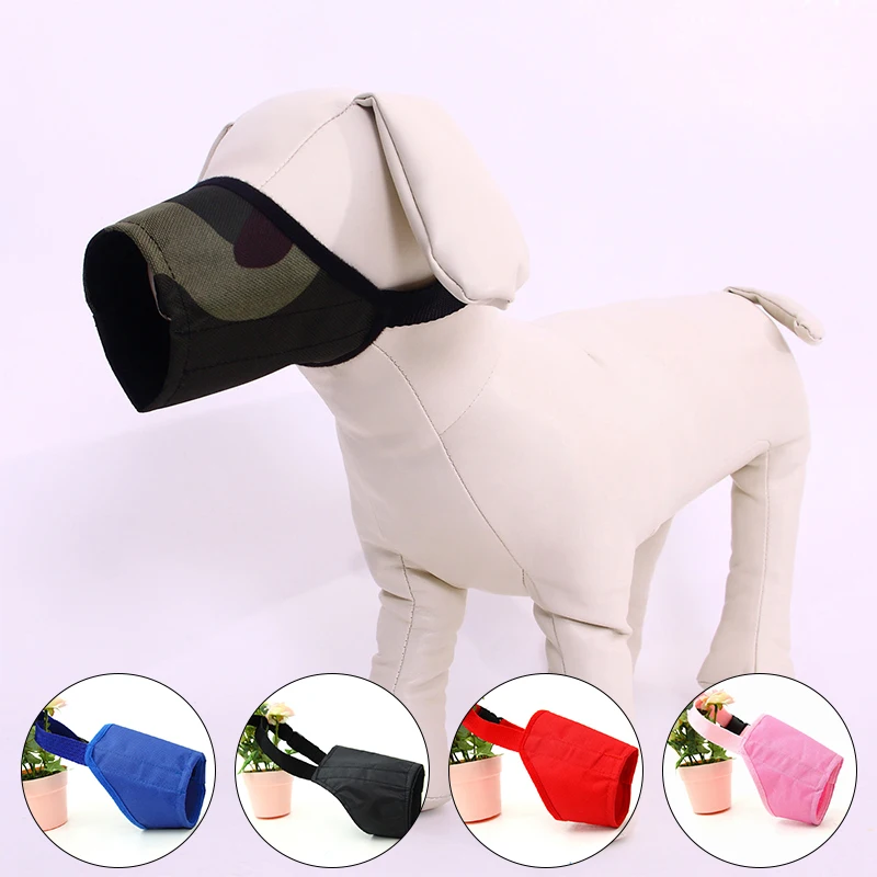 Anti Barking Dog Muzzle For Small Large Dogs Adjustable Breathable Pet Mouth Muzzles Nylon Strap Pet Supplies