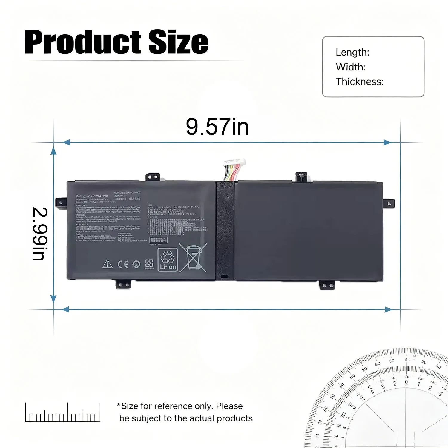 New C21N1833 Laptop Battery For ASUS ZenBook 14 UX431FA UX431FL UX431FN UM431DA VivoBook S14 S431FA S431FL UX431FN-AN002T