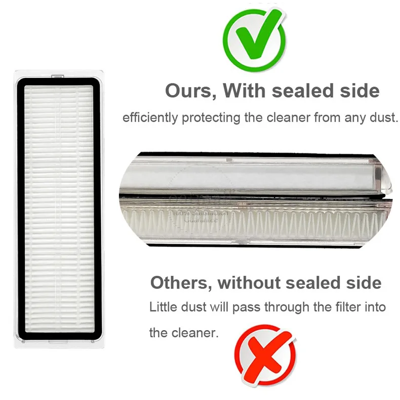 Compatible with MOVA Z500 / L600 Accessories Vacuum Cleaner Replacement Kit Spare Parts Main Brush Filter Mop Cloth – Detail 6