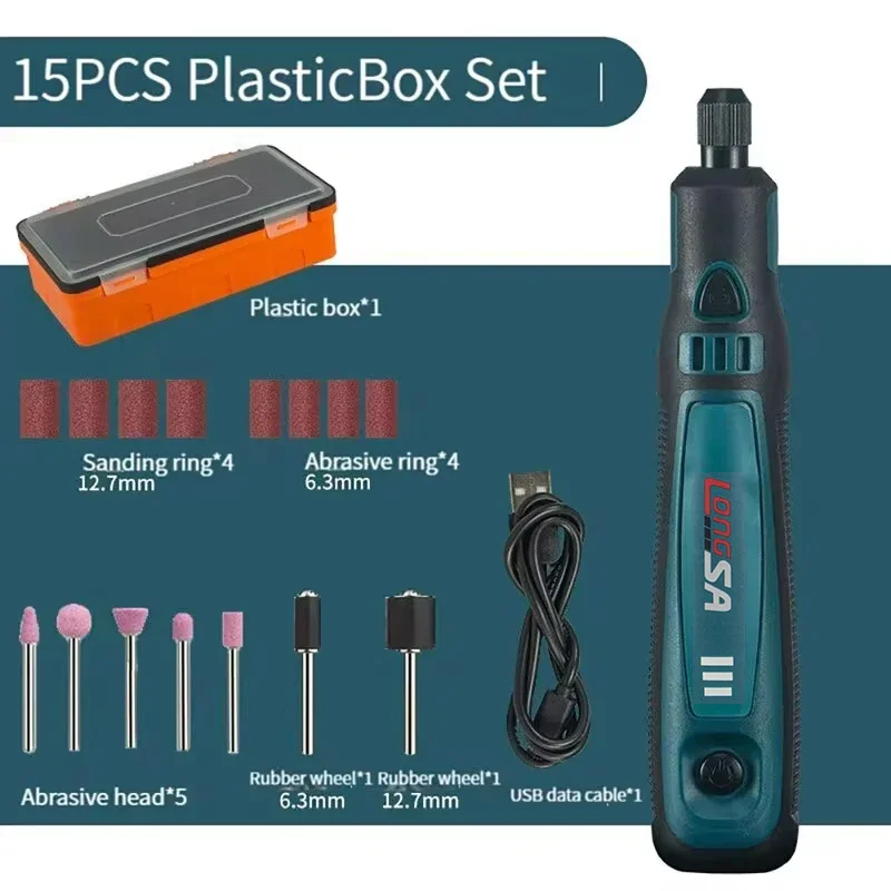 Mała Elektryczna Szlifierka Wielofunkcyjna Ręczna Polerka Ładowalna Szlifierka Pióro Mini Domowy Zestaw Narzędzi do Rzeźbienia