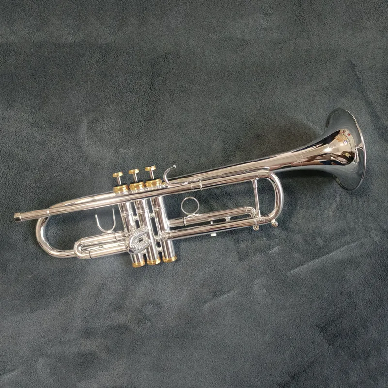 TOP Stradivarius LT180GS-72 Silver Trumpet Pipe Flat Instrument Brass Strudents