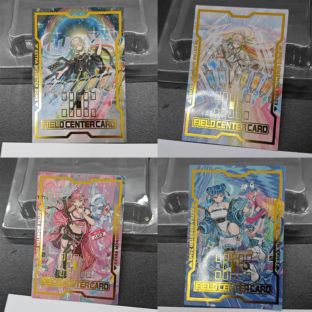Yu-gi-oh bricolage 4 pièces/ensemble Live Twin Lil-la le peintre météo textures arc-en-ciel réfraction arc-en-ciel Flash jeu de combat de table garçons