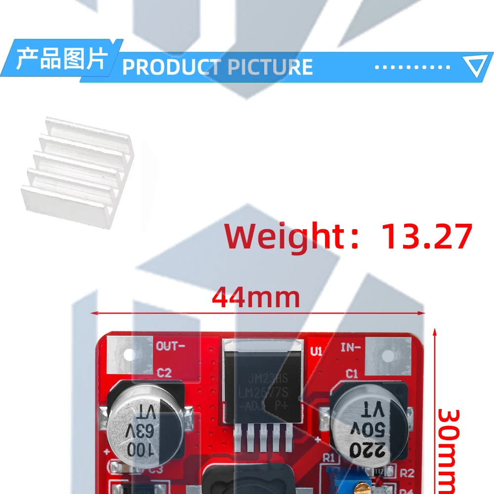 1~10PCS DC-DC-Stromversorgungsmodul, Boost-Modul, Step-Up-Spannungswandler, Spannungsregler XL6019/LM2577, einstellbarer Ausgang – Detail 11