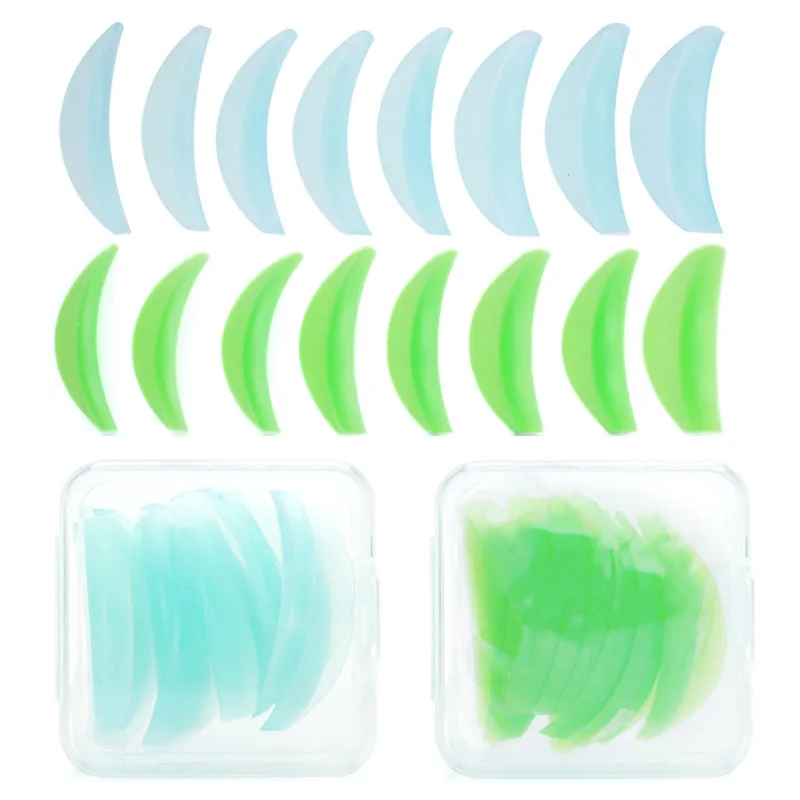 Kit de coussinets de levage de cils en Silicone, 8 paires, outil applicateur de recourbe-cils 3D, accessoires d'extension de cils