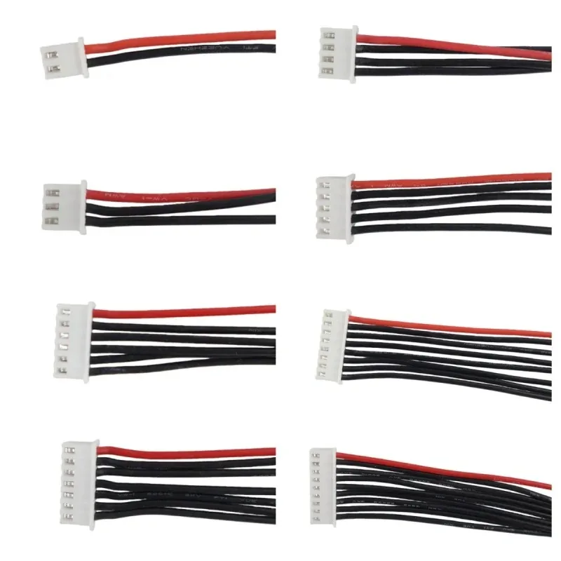 1S 2S 3S 4S 5S 6S 7S 8S Lithium Battery Single Head Balanced Charging Cable IMAX Connector Plug Cable Wholesale 50cm Long Style