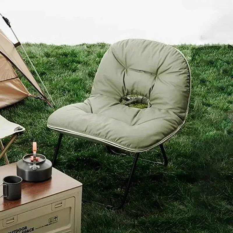 كراسي محمولة قابلة للطي مسند ظهر جلدي كراسي مريحة قابلة للطي لغرفة المعيشة الشمال كرسي قابل للطي للاسترخاء الداخلي #4