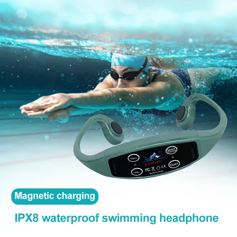 Swimming Coach Communication Training System Swimtalk Headphone FM Transmitter Receiver conduction Headset