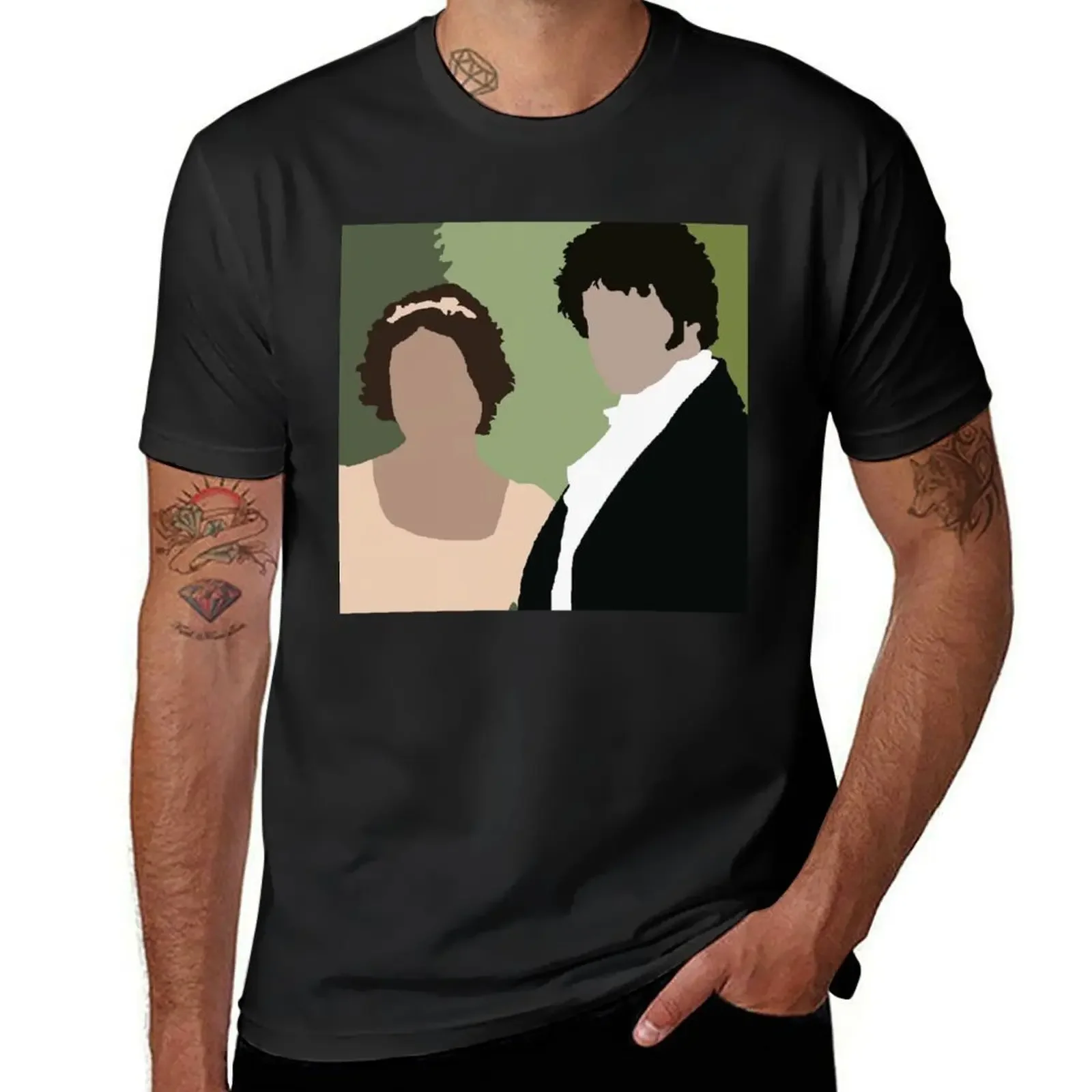 

Lizzy and Darcy T-Shirt Anime t-shirt summer top T-shirts man new edition mens t shirts top quality